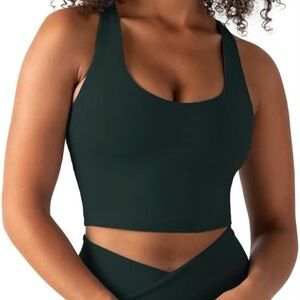YITTY Active UltraLuxe Built-in Bra Tank Top, 4-Way-Stretch, Everpine